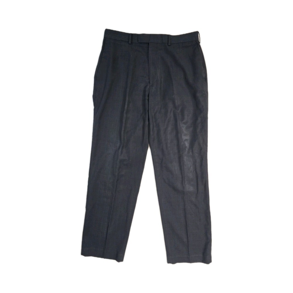 Axist Men's Dress Pants 33x32 Black Plaid